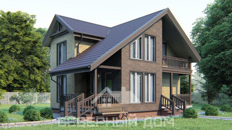 Проект каркасного дома Лесной