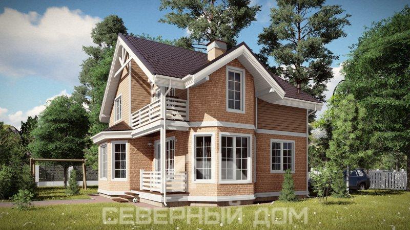 Проект каркасного дома Алёнка