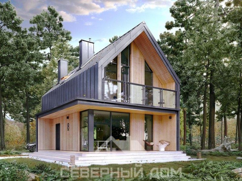 Проект каркасного дома Люкс Барн