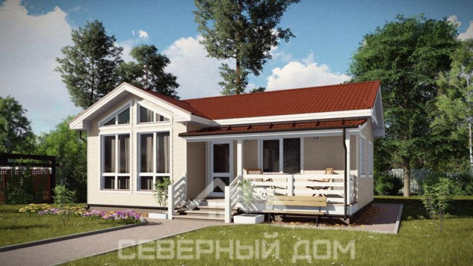 Проект каркасного дома Добрый 64