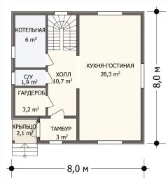 Планировка Мечта - 1 этаж